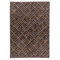 LEDERTEPPICH Kobe 160x230 cm - Braun, Textil (160/230cm) - THEKO