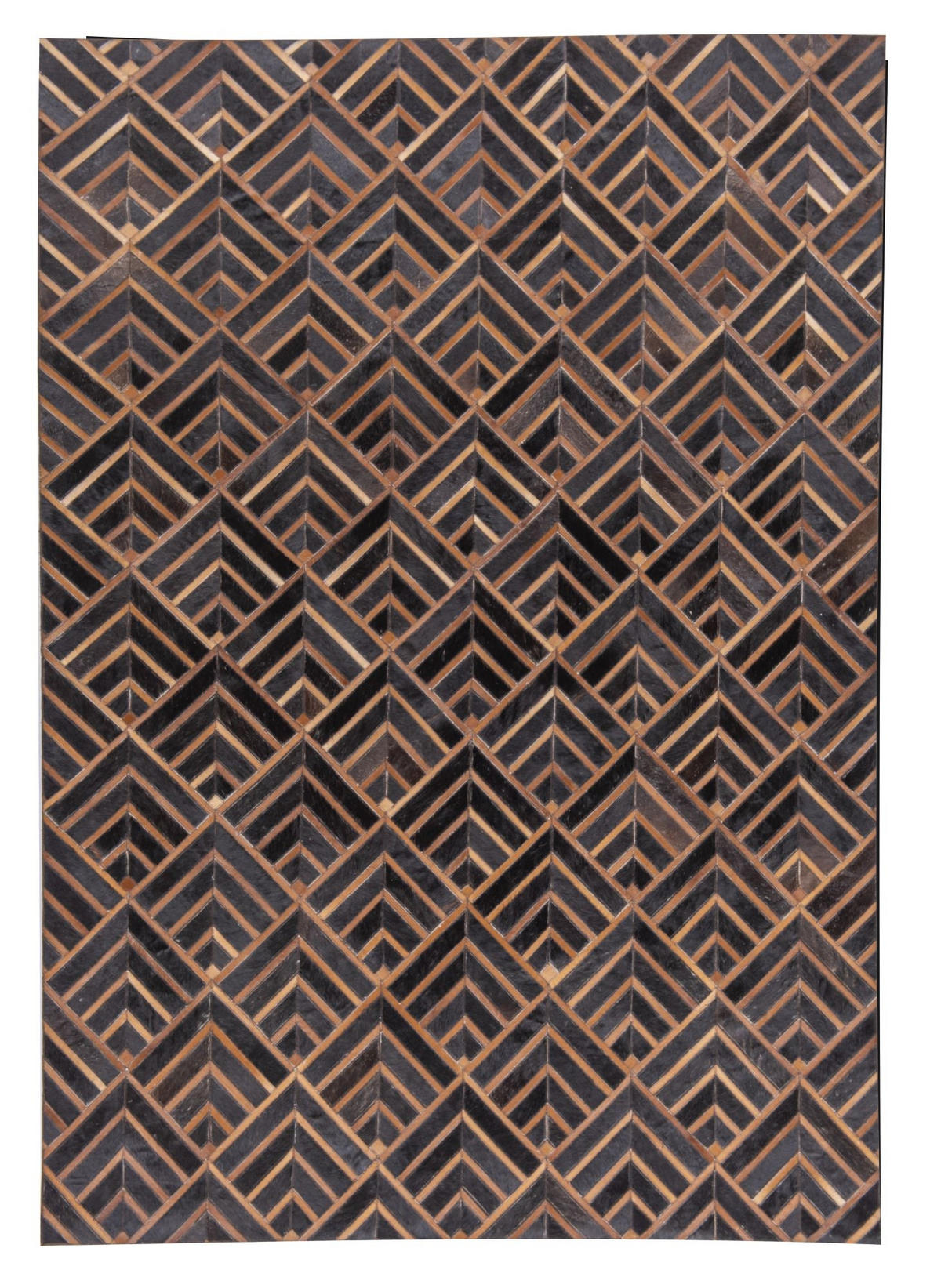 LEDERTEPPICH Kobe 160x230 cm - Braun, Textil (160/230cm) - THEKO