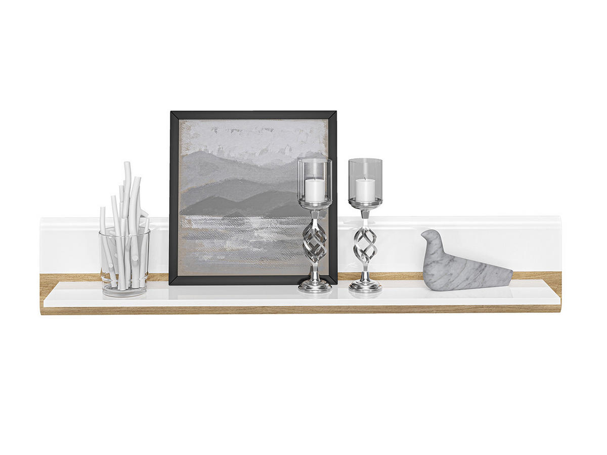 WANDREGAL – 134 cm – Adagio – Eichefarben - Eichefarben, Holzwerkstoff (134/25/24cm) - hi-markt