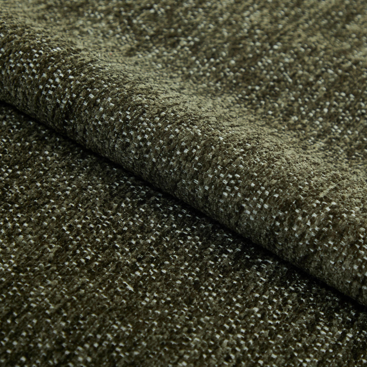 DREHSESSEL ABY Strukturierter Samt Vintage-Grün 66cm - Dunkelgrün/Grün, Textil (66/81/74cm) - Premium Interiors