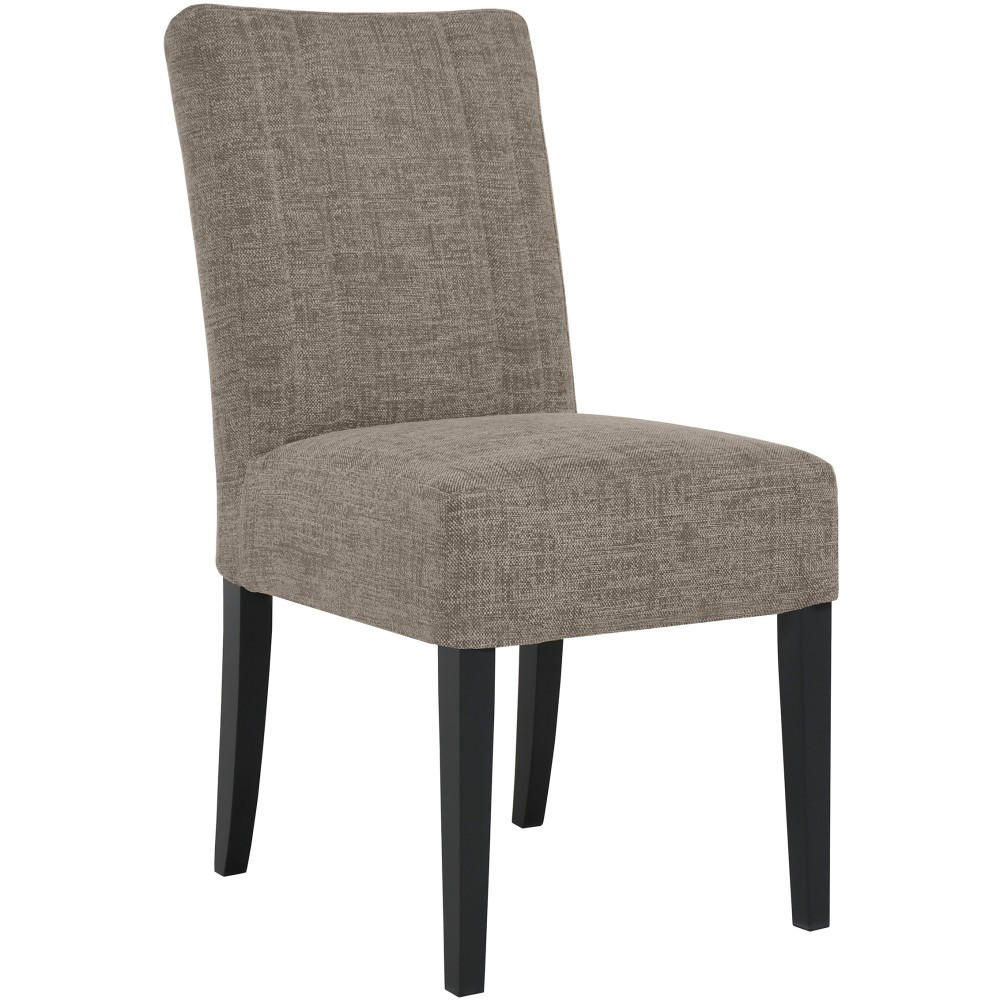 STUHL FREYA mit schwarzen Holzbeinen, Polsterstuhl, Hellbraun - Hellbraun/Schwarz, Holz (47/94/42cm) - Beautysofa