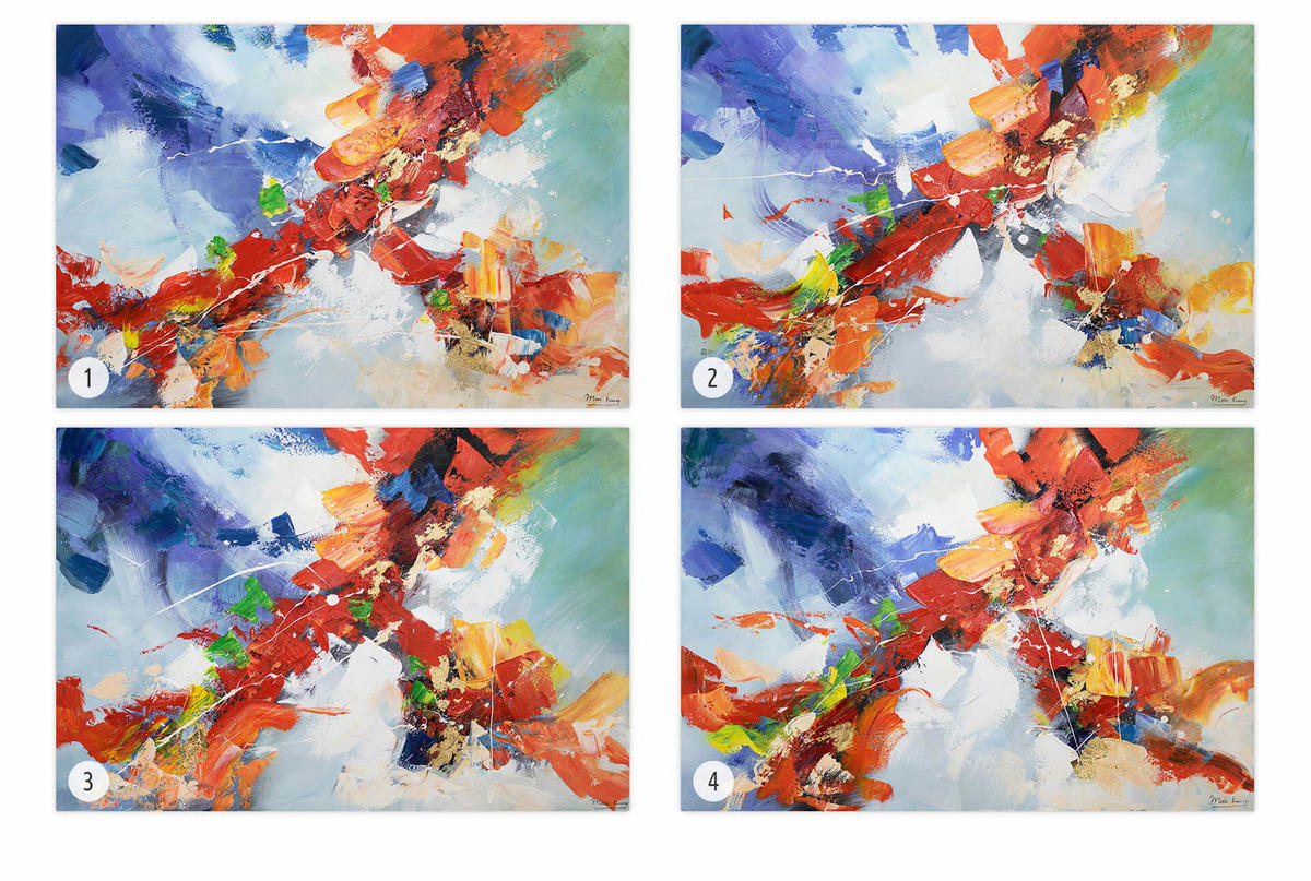 ACRYLBILD HANDGEMALT 120/80 cm - Multicolor, Holz/Textil (120/80cm) - KUNSTLOFT