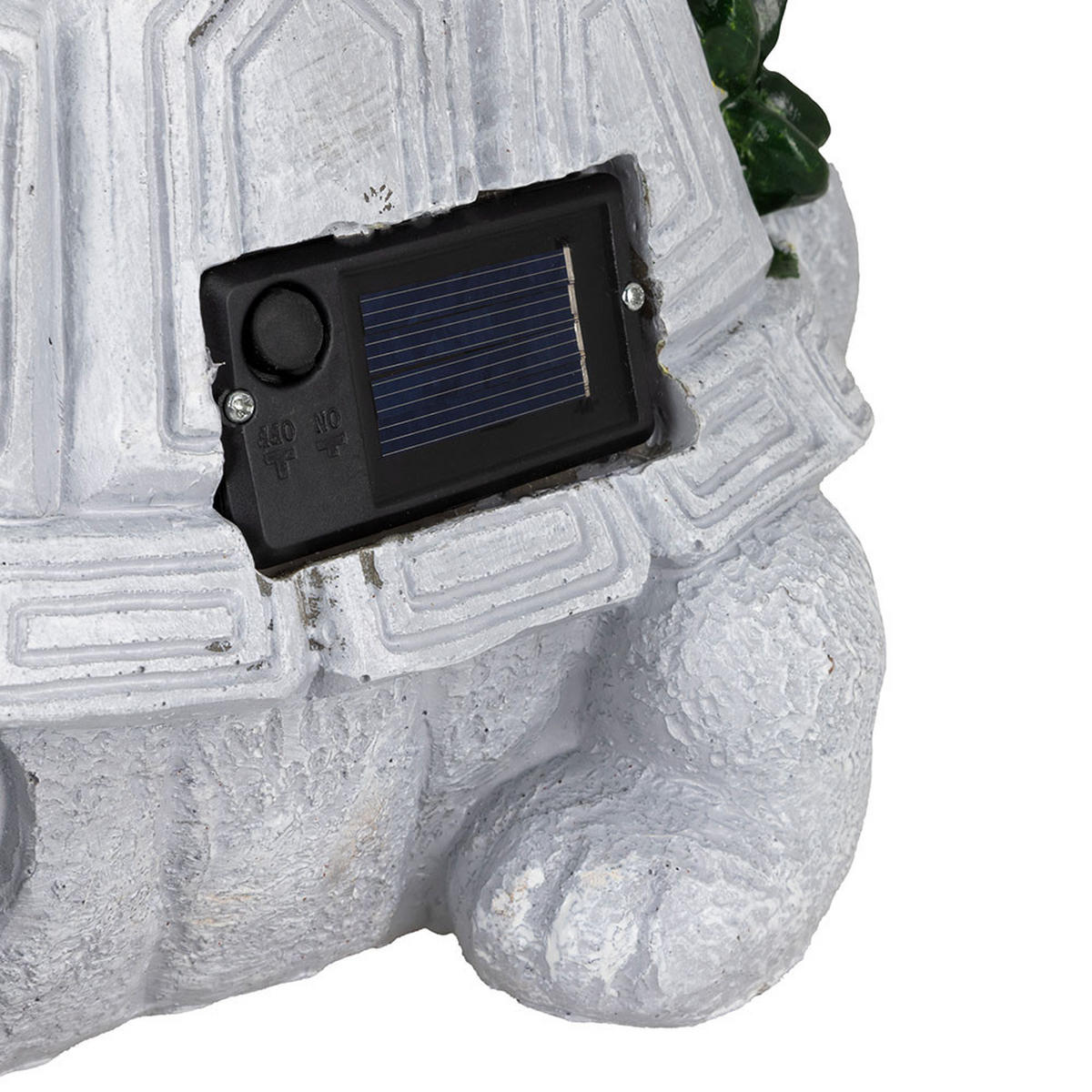 LED SOLARLEUCHTE Schildkröte, Polyresin, Dämmerungssensor - Grau, Kunststoff (26/14.8/17cm)