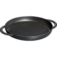GRILLPFANNE Schwarz 34/26/3.5 cm 405093770 - Schwarz, Metall (26cm) - Staub