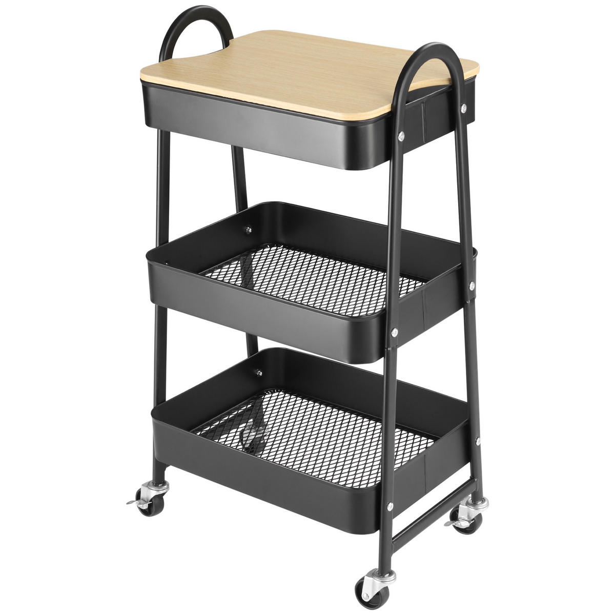 SERVIERWAGEN DE-08506 Schwarz - Schwarz, Metall (31/79.4/45cm) - ComfortXL
