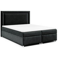 BOXBETT mit Bettkasten Trinity K-3 Bonellfederkern - Schwarz, Holz/Holzwerkstoff (180/200cm) - Best For Home