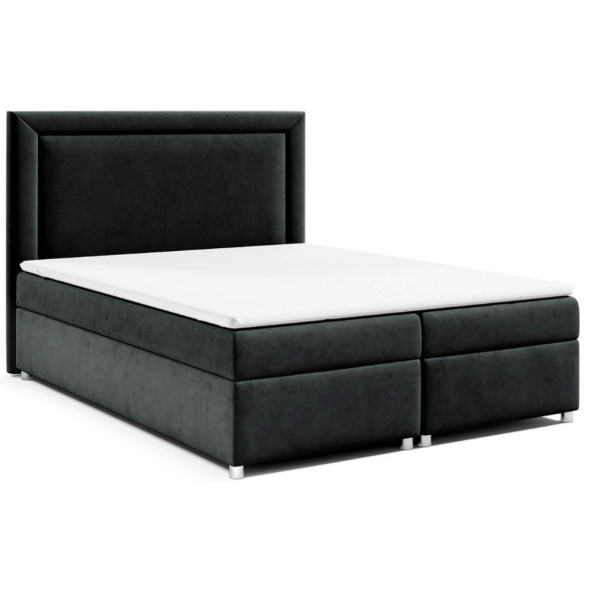 BOXBETT mit Bettkasten Trinity K-3 Bonellfederkern - Schwarz, Holz/Holzwerkstoff (180/200cm) - Best For Home