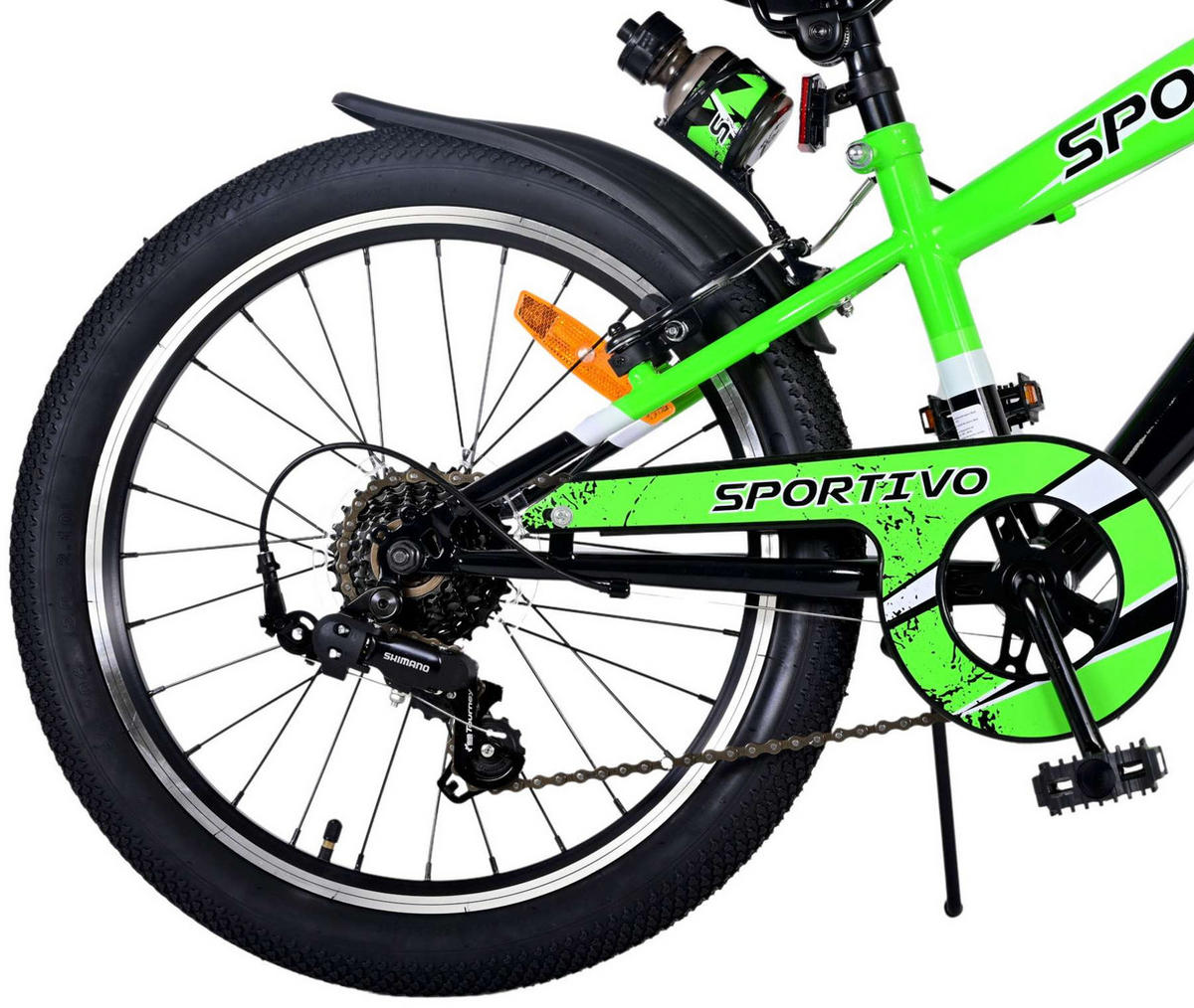KINDERFAHRRAD Sportivo - Jungen - 7 Gänge - 20 Zoll - Grün - Grün, Metall (60cm) - TPFSports