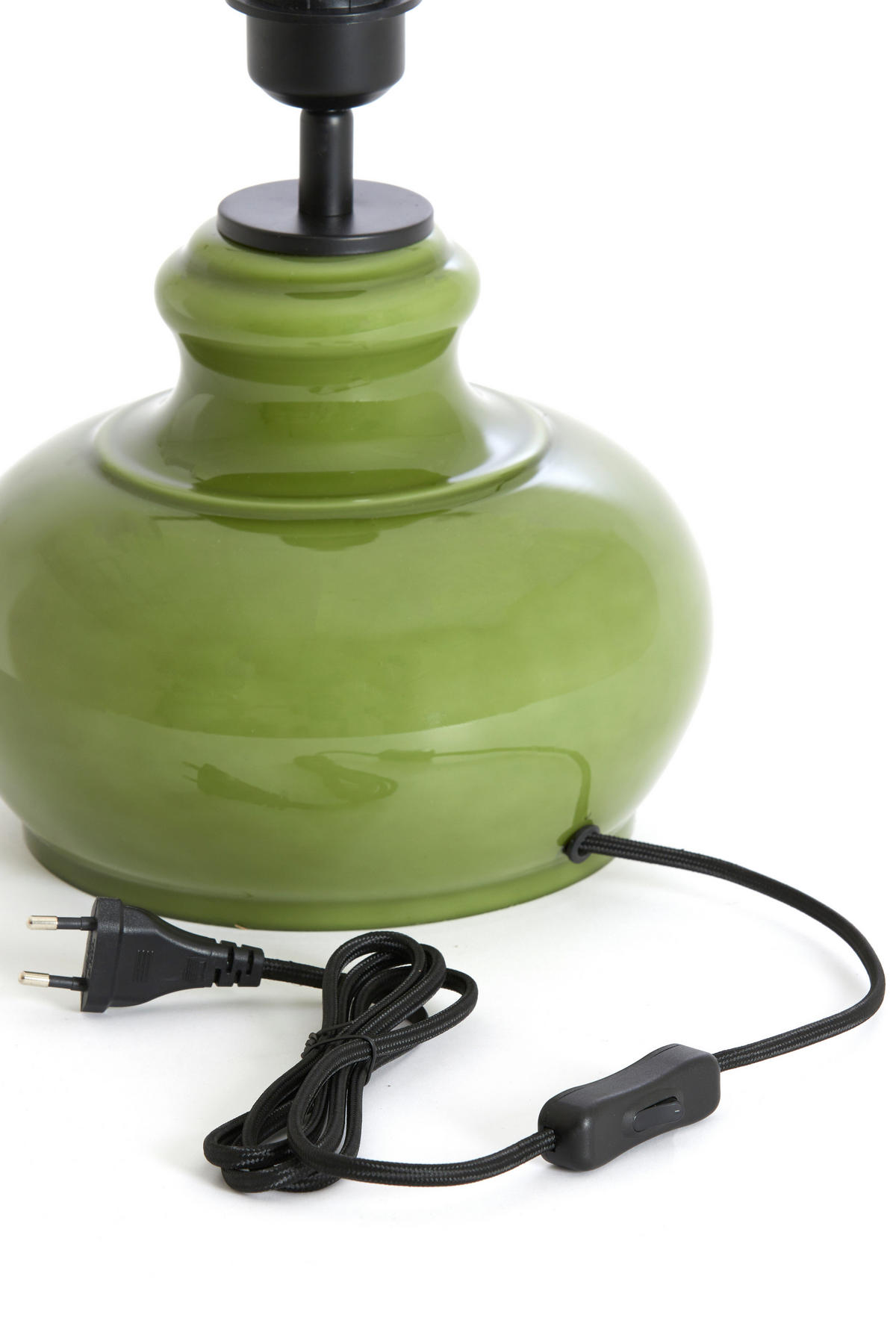 LAMPENSOCKEL Verde Grün 28.5/28.5/33 cm - Grün, Glas (28.5/28.5/33cm) - Light & Living