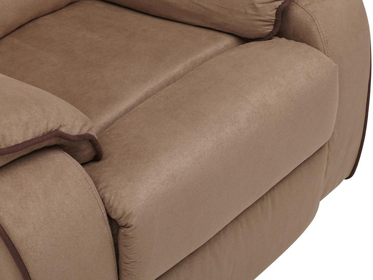 RELAXSESSEL Fernsehsessel - Microfaser - Taupe - HERNANI - Braun, Textil (96/99/100cm) - Vente-Unique
