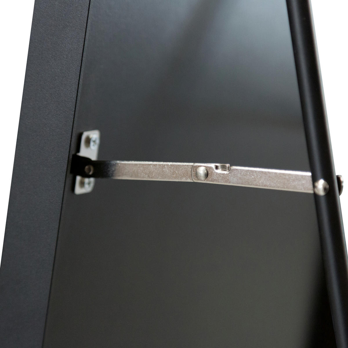 STANDSPIEGEL Bugnara - Schwarz, Glas/Metall (38.4/160/158.4cm) - [en.casa]