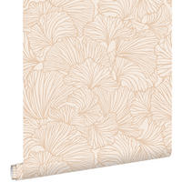TAPETE Ginkgoblätter 53 cm x 10.05 m - Terracotta, Papier (53/1000cm) - ESTAhome