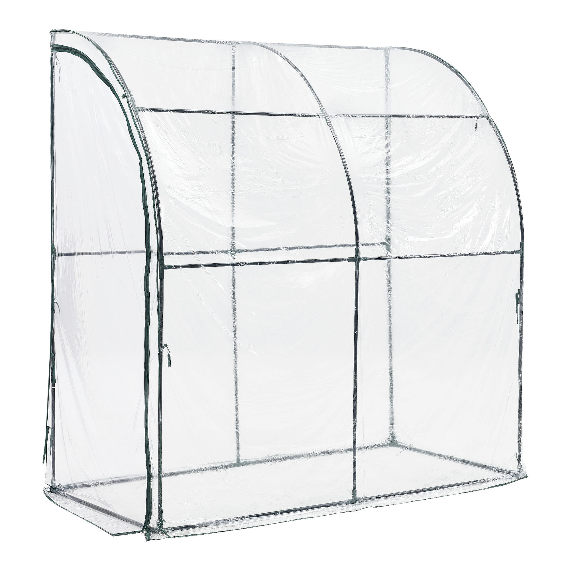 GEWÄCHSHAUS Juta - Transparent, Kunststoff (100/215/200cm) - [en.casa]