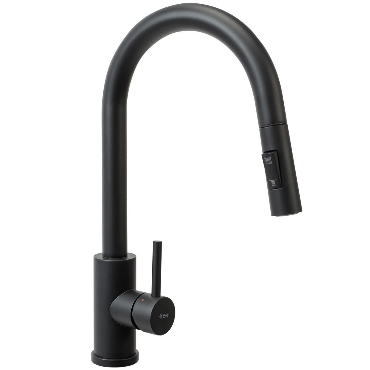 EDELSTAHLSPÜLE Rea Fin Black mit Küchenarmatur - Schwarz, Metall (48/18.5/62cm) - REA