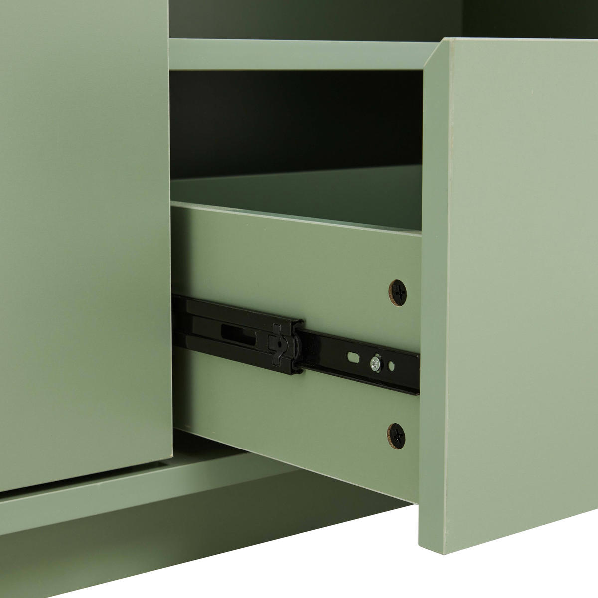 TV-SCHRANK Grün - Grün, Holz (140/52/40cm) - Oviala