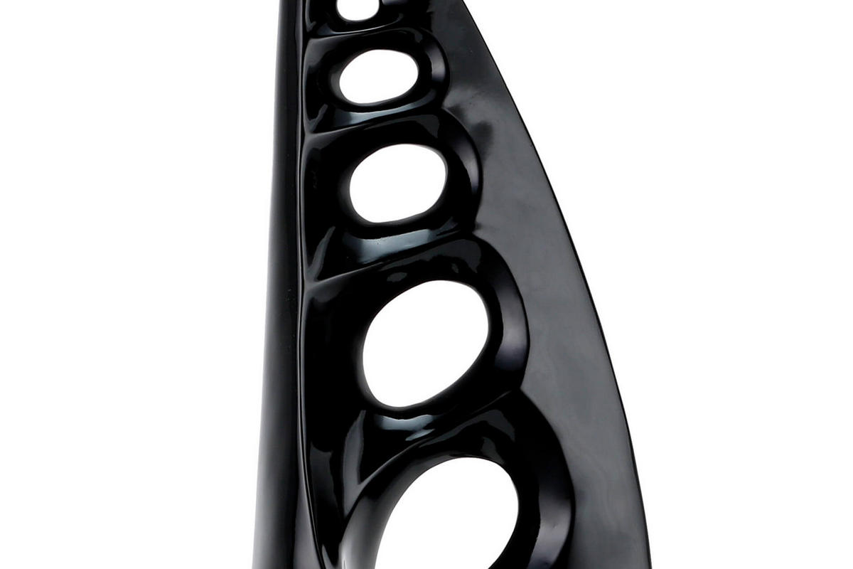 SKULPTUR Schwarz 15/56 cm - Schwarz, Stein (2.75/56/15cm) - KUNSTLOFT