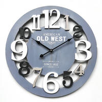 WANDUHR Grau 5/55/55 cm - Grau, Holzwerkstoff (5/55/55cm) - Mobili Rebecca