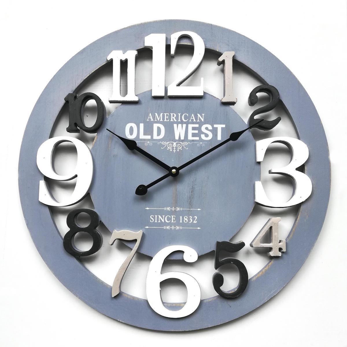 WANDUHR Grau 5/55/55 cm - Grau, Holzwerkstoff (5/55/55cm) - Mobili Rebecca