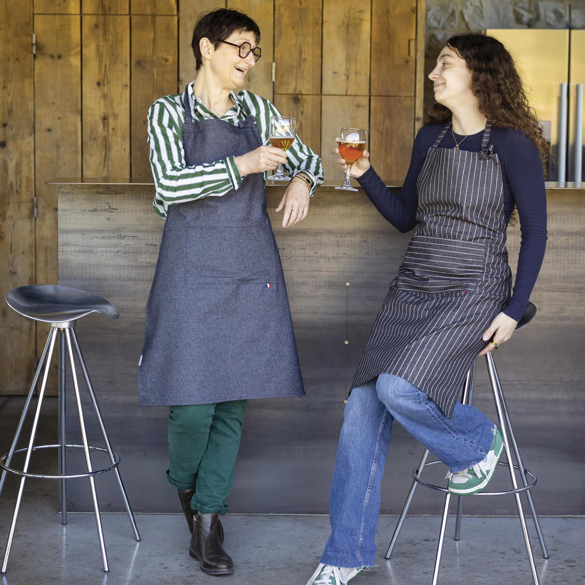 KÜCHENSCHÜRZE Algar kaviar 64 x 85 cm - Schwarz, Textil (64/85cm) - Winkler