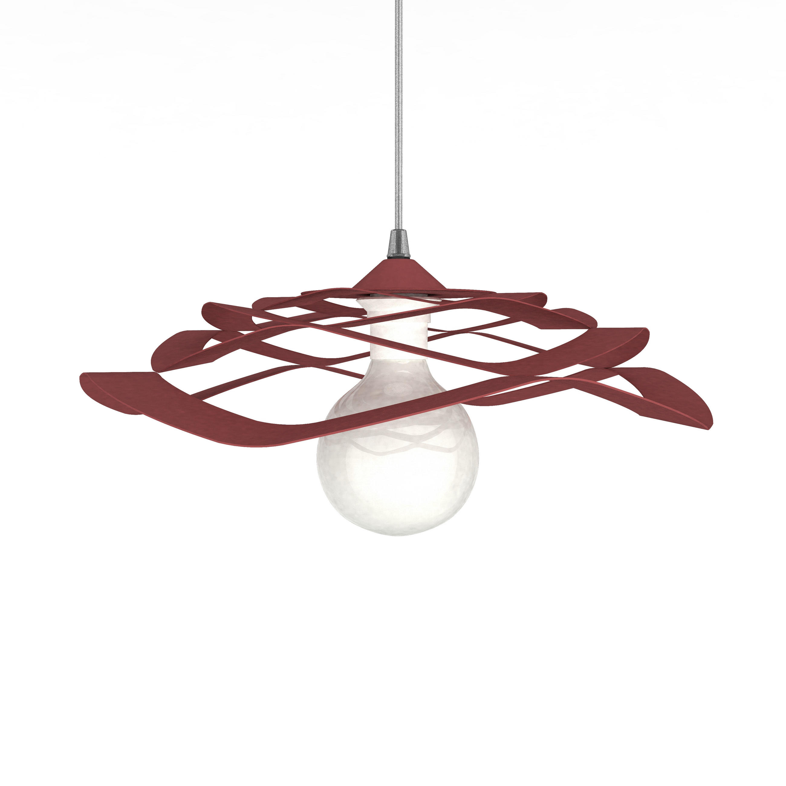 Lumicom Hängeleuchte Rot 40x10x40 cm