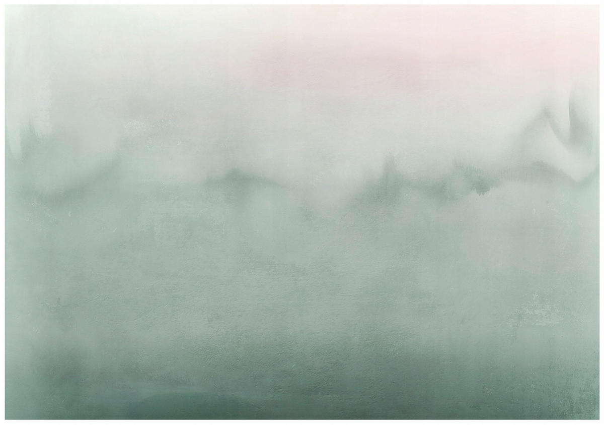 FOTOTAPETE Gradient Beton Grün 368x254 cm - Multicolor, Papier (368/254cm) - Wallarena