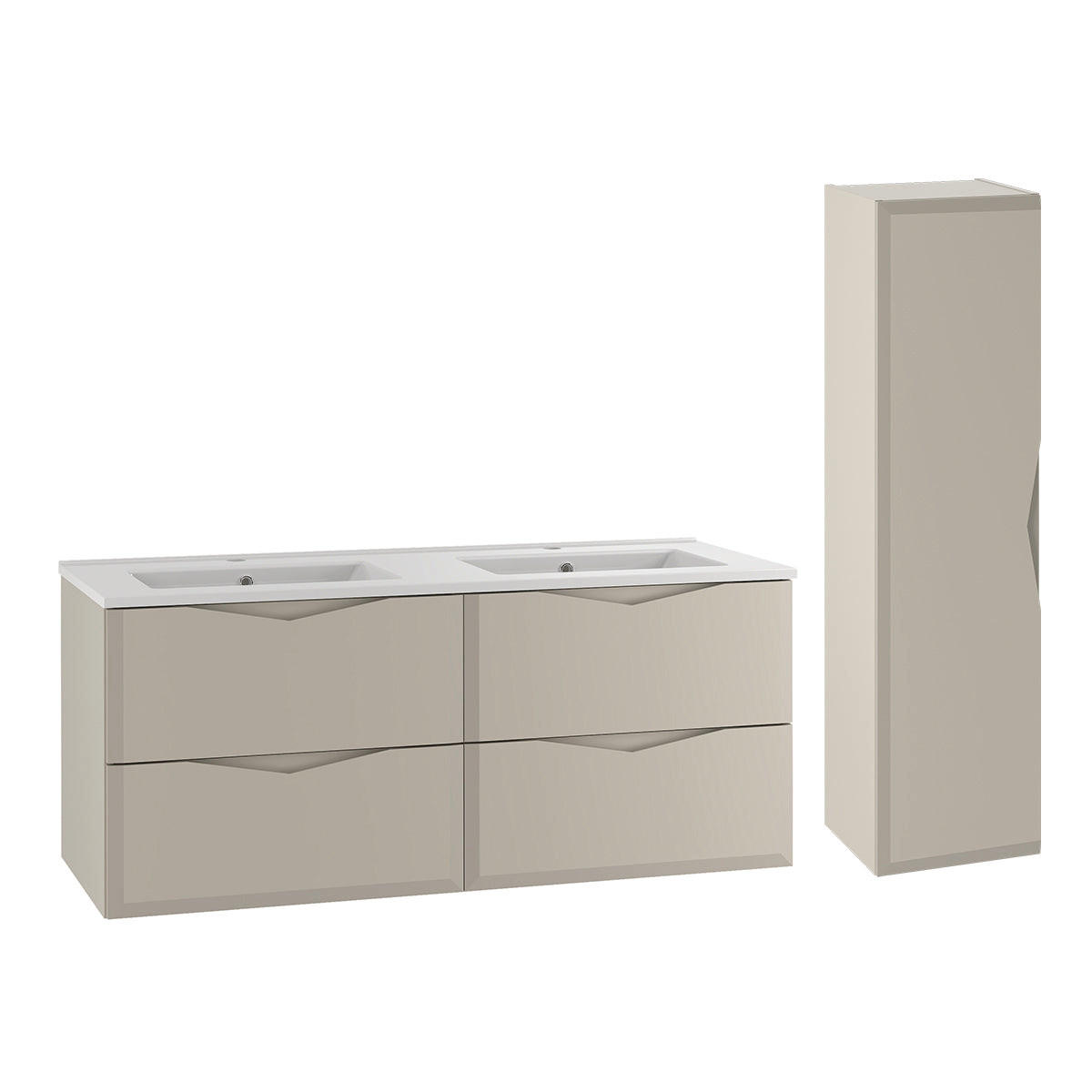 Petits-meubles KOUPELNOVÝ NÁBYTEK 120cm Ellie 2er-Set Kašmír
