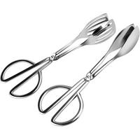 KÜCHENZANGE 2-teiliges Set Edelstahl - Silberfarben, Metall (10.6/0.1/28.4cm)