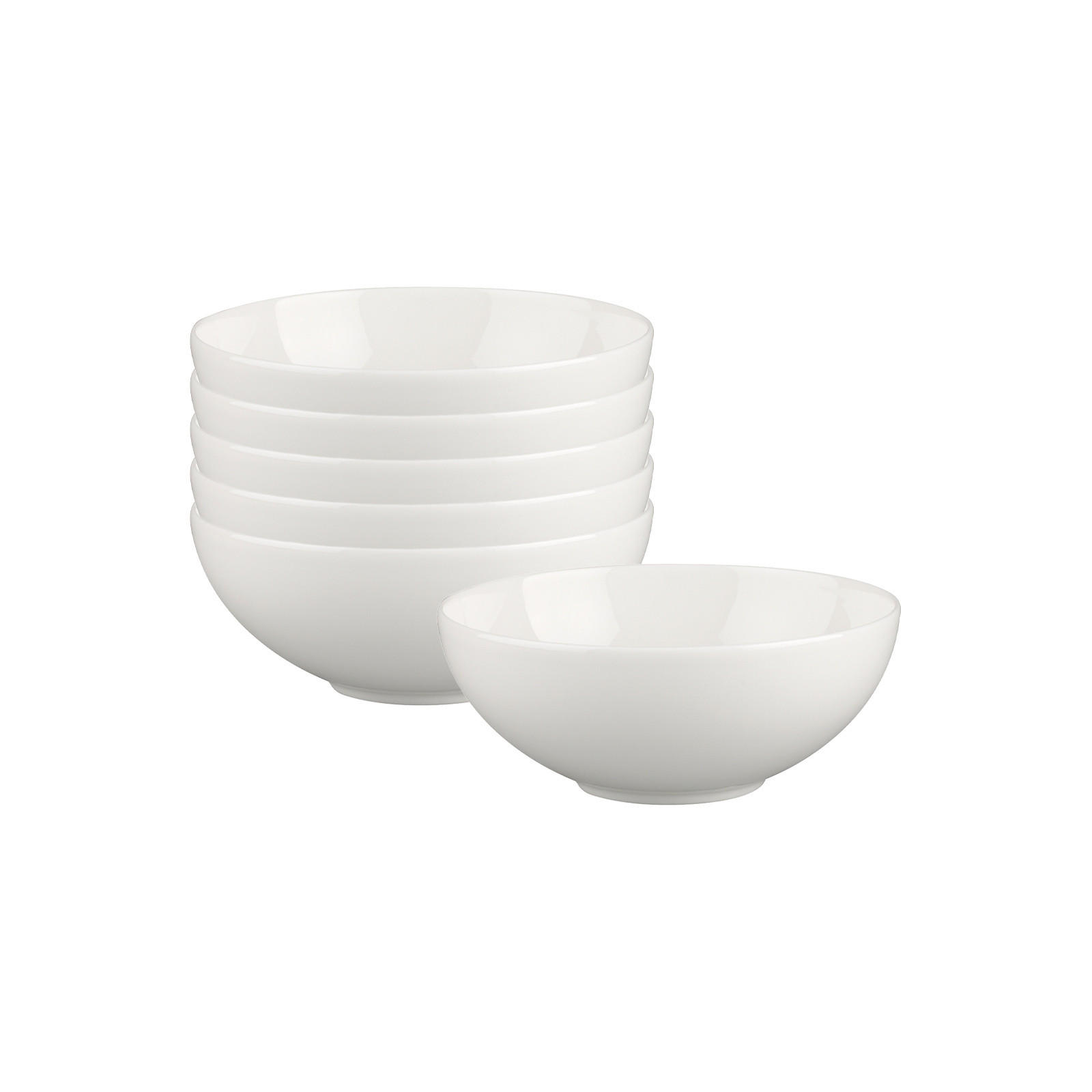 DESSERTSCHALEN White Pearl weiß ø 13 cm 6er Set - Weiß, Keramik (13cm) - Villeroy & Boch