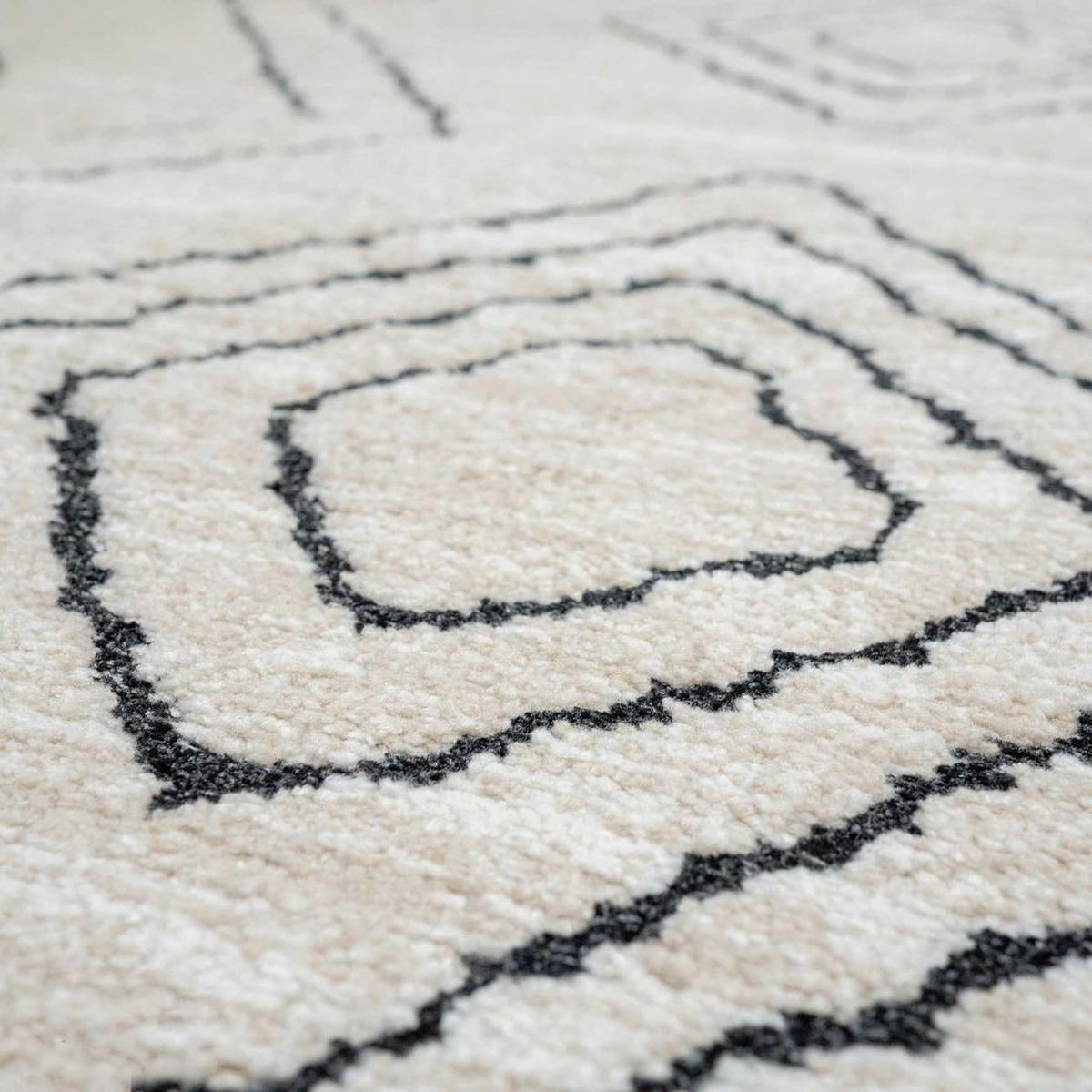 VINTAGE-TEPPICH Medini Neva Creme - Beige, Textil (119/170cm) - Kukoon Rugs