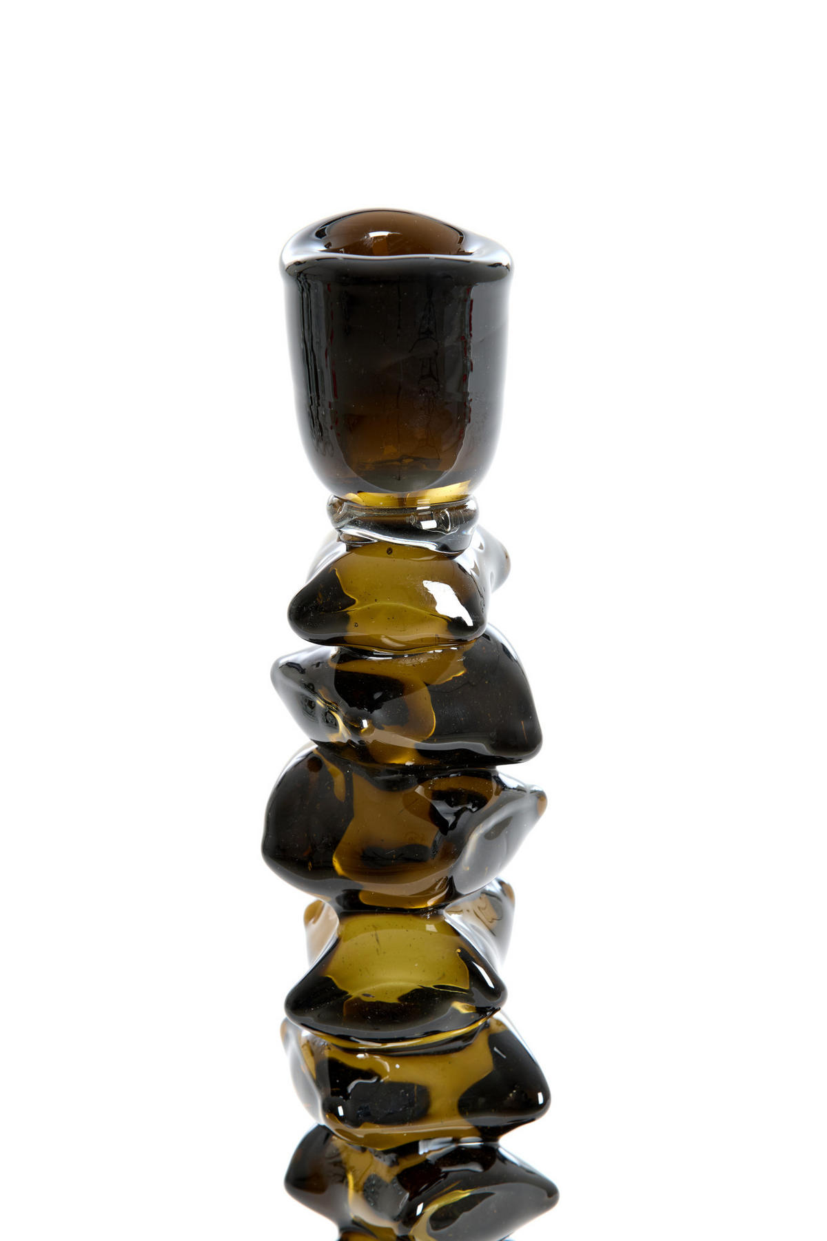 KERZENHALTER Estiva Grün Ø11/24,5 cm - Grün, Glas (11/24.5/11cm) - Light & Living