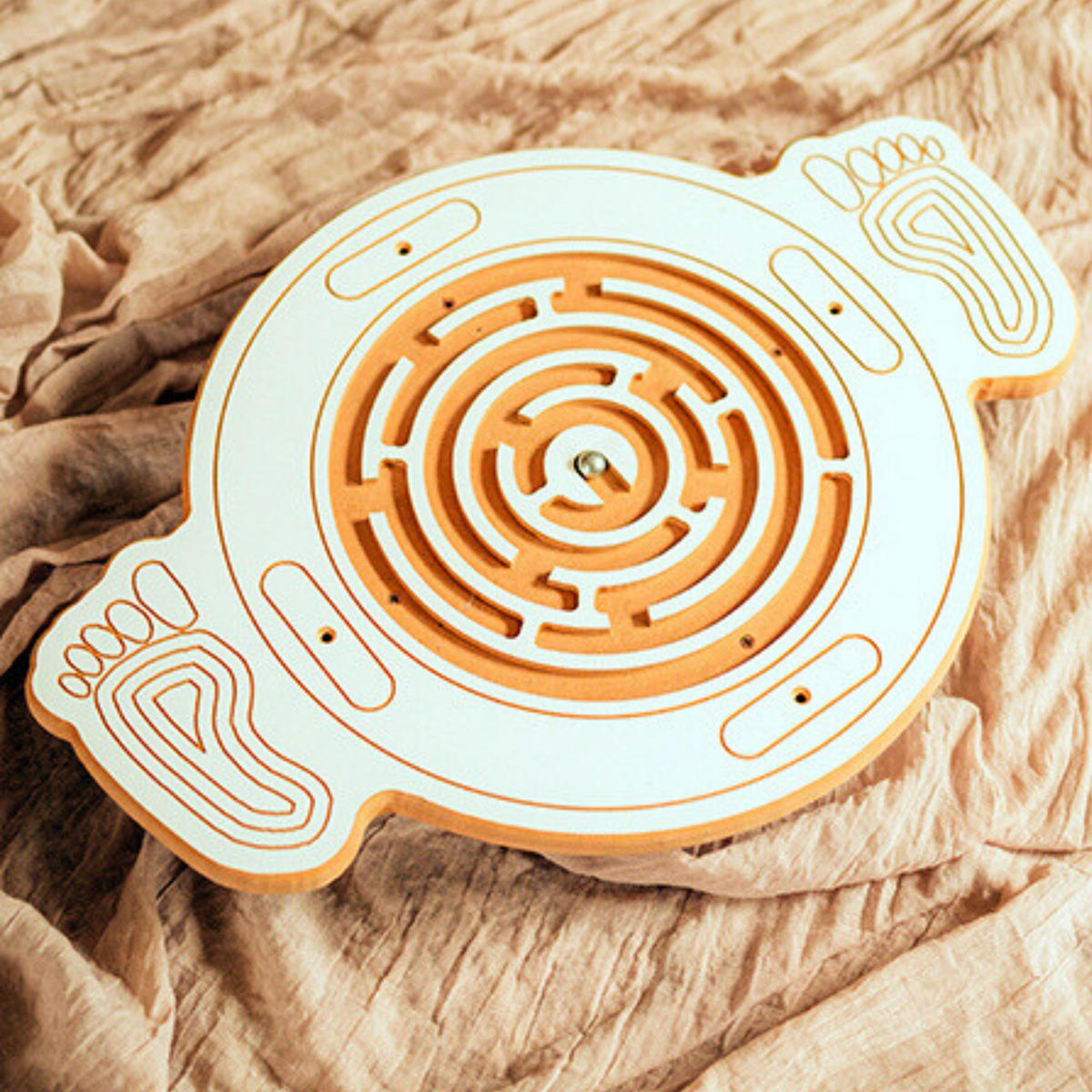 BALANCE-DISK Labyrinth 35/8/62 - Weiß, Holzwerkstoff (35/8/62cm) - RAUMHIRSCH FURNITURE