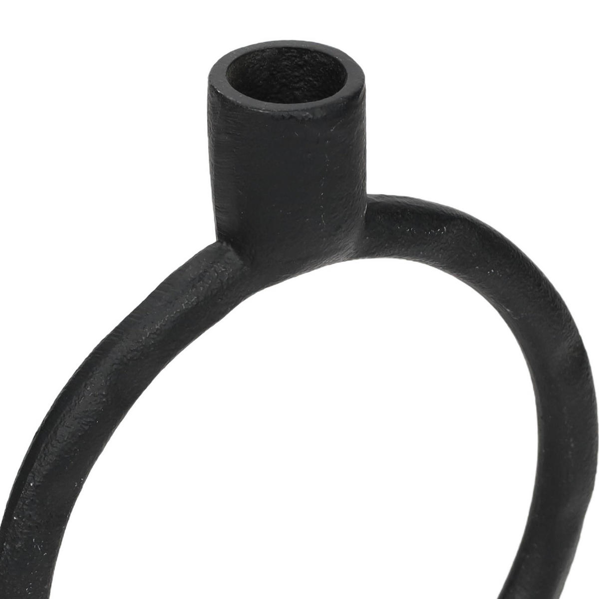 DEKO-KERZENSTÄNDER Aluminium 10/15/19 cm - Schwarz, Metall (15/19/10cm) - Home Styling Collection
