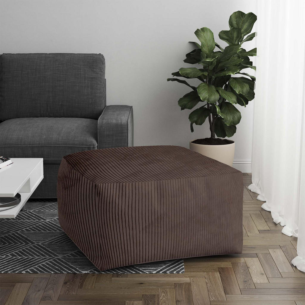 Thumbnail - Dreamroots Sitzsack, Graubraun, Textil, 70x40x70 cm, Oeko-Tex® Standard 100, Wohnzimmer, Hocker, Poufs