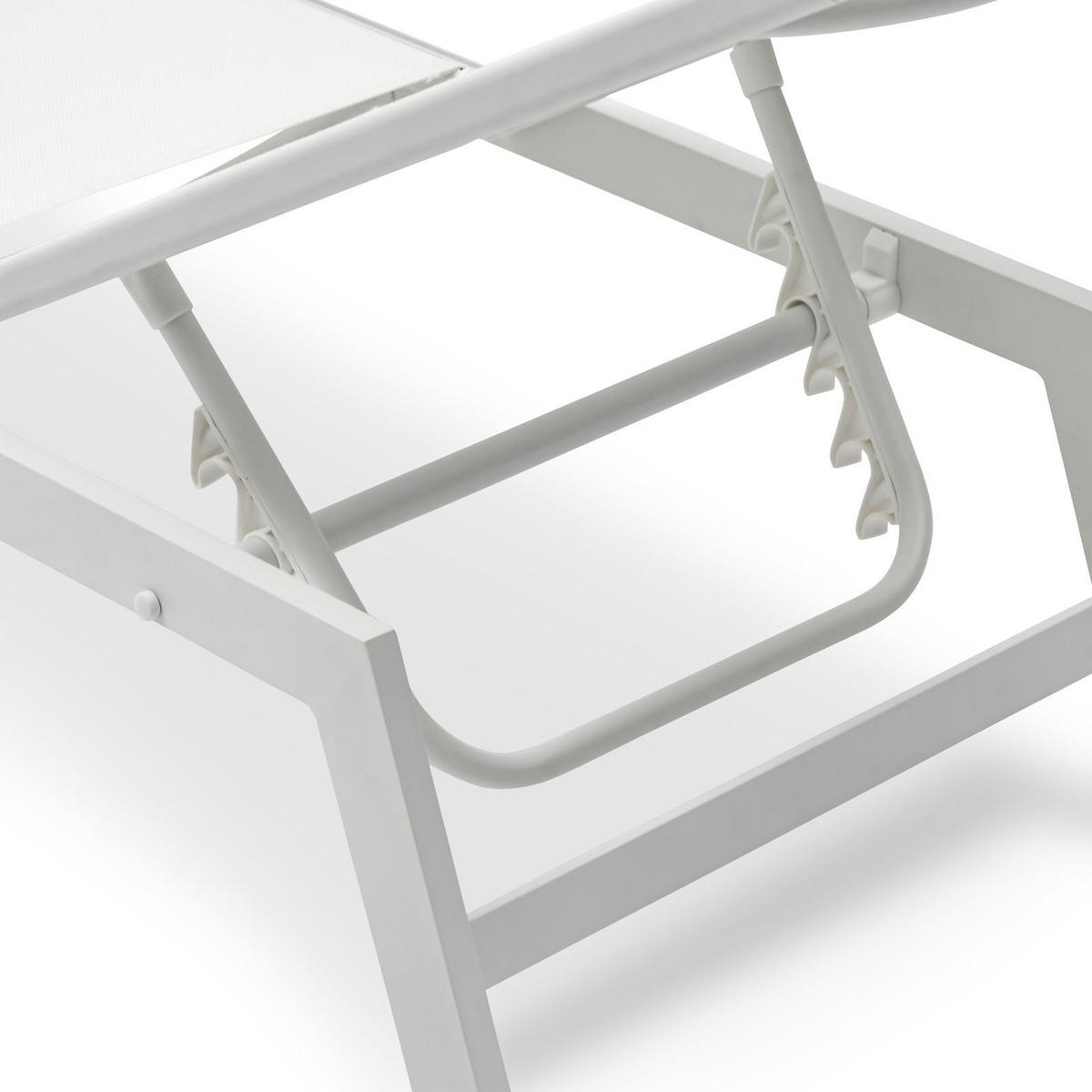 GARTENLIEGE ESPIRITU cremeweiß - Creme, Textil/Metall (192/31/55cm) - IDIMEX