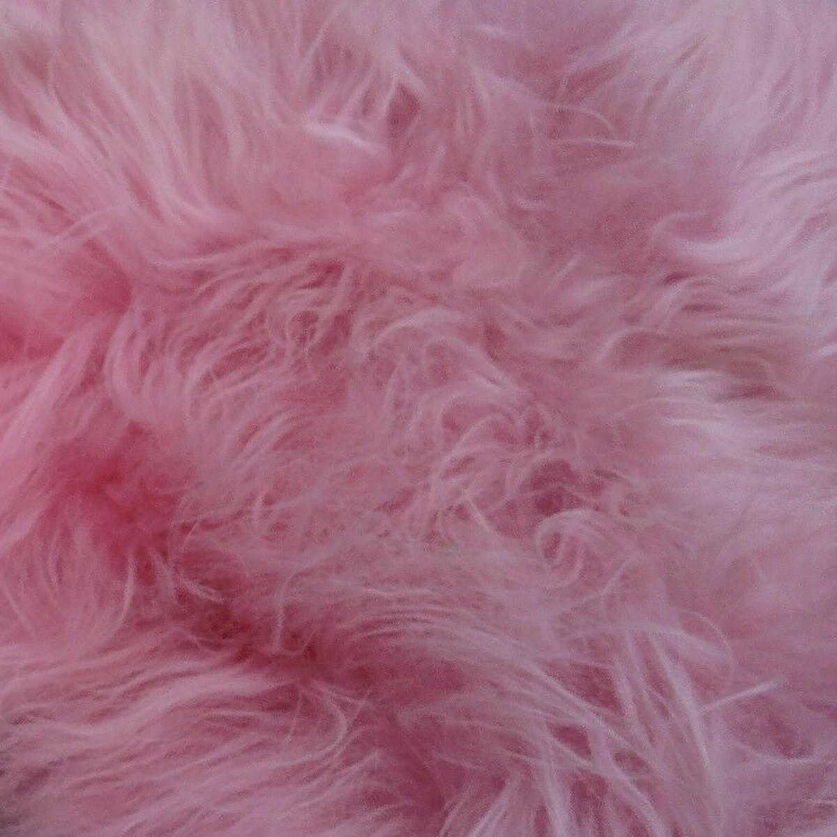 SCHAFFELL Island Rosa, Lange Zottelige Wolle, ca. 100 cm - Rosa, Fell (60/100cm) - Provellus