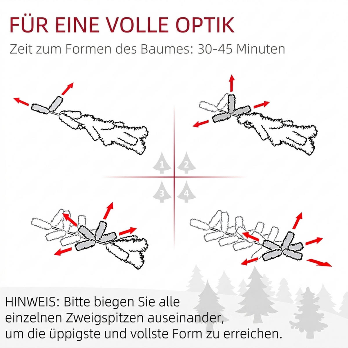 WEIHNACHTSBAUM DE-41592 180 cm, 600 Zweige, Kunstschnee Grün - Grün, Kunststoff (180cm) - ComfortXL