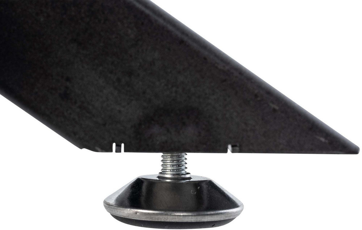 TISCHBEIN eckig 120/60/72 cm Metall industrial schwarz - Schwarz, Metall (120/72/60cm) - CLP