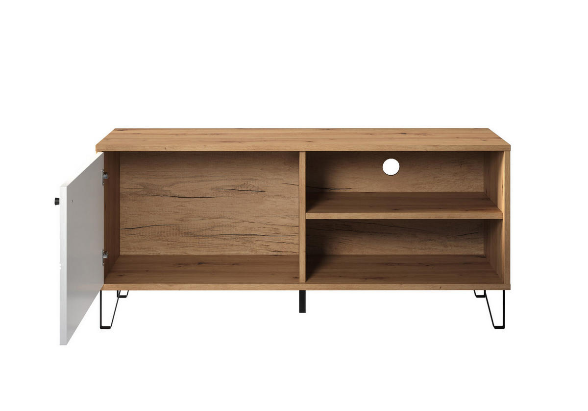 TV-ELEMENT Eiche Dekor - Eiche Wotan, Holzwerkstoff (123/55/40cm) - ebuy24