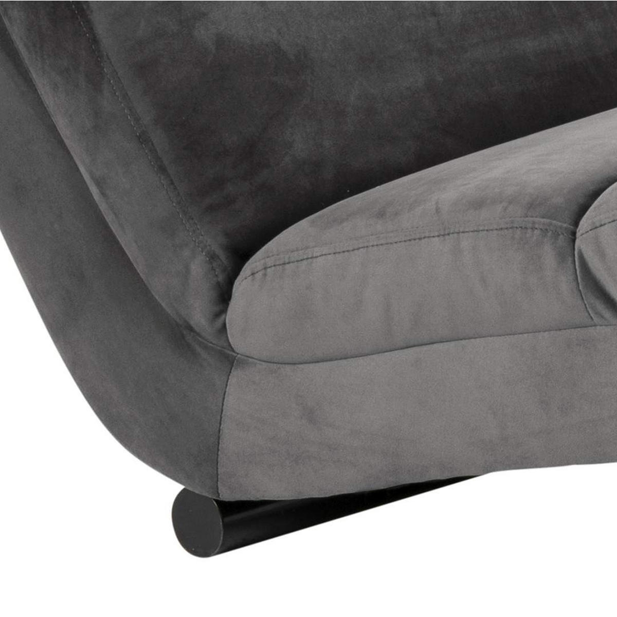 SCHÄSLONG Slinky 60 x 170 x 82 cm – grå - Grå, Textil/Metall (60/82/170cm) - ebuy24