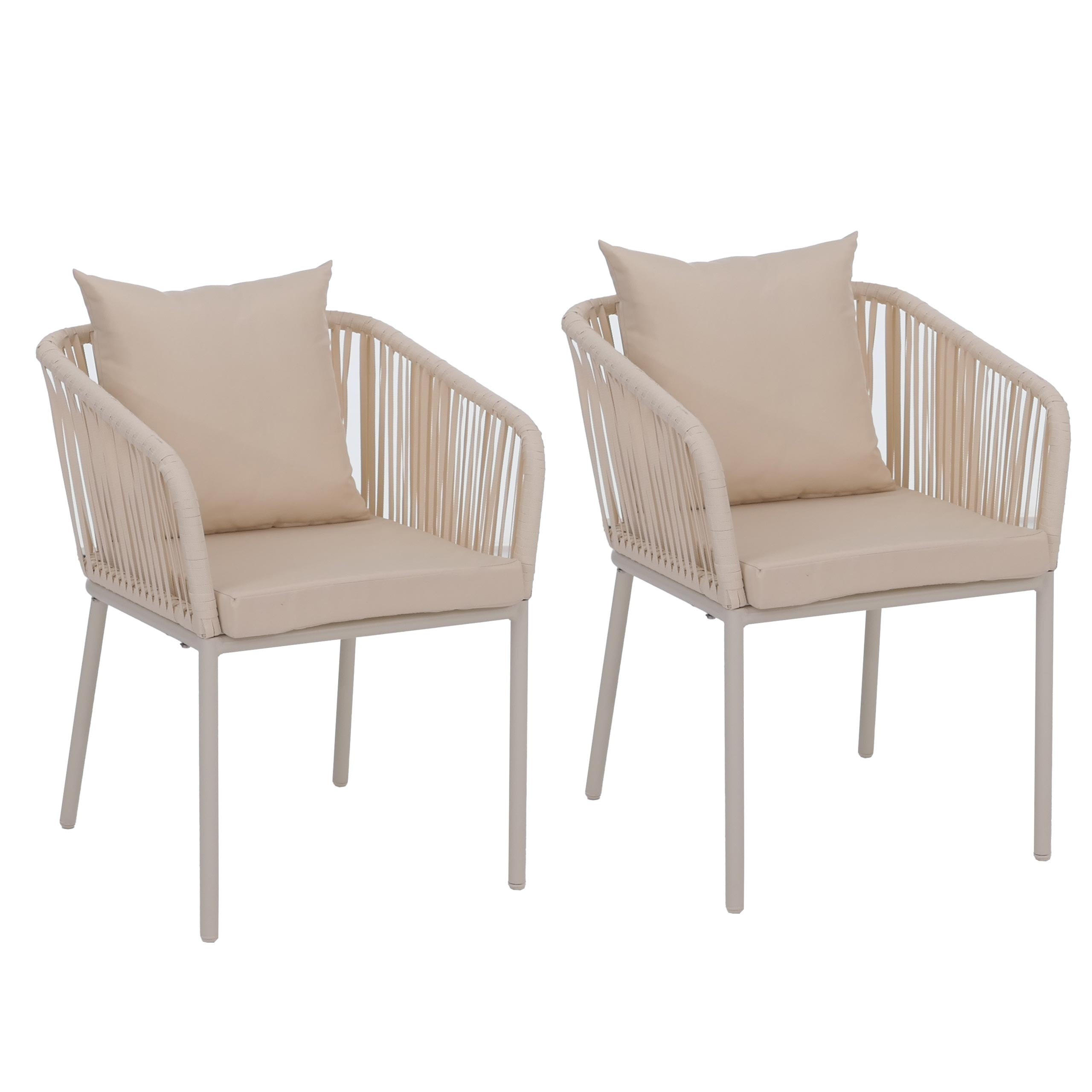 ZÁHRADNÁ STOLIČKA Krémovo biela - krémová, textil (55/75/55cm) - MCW