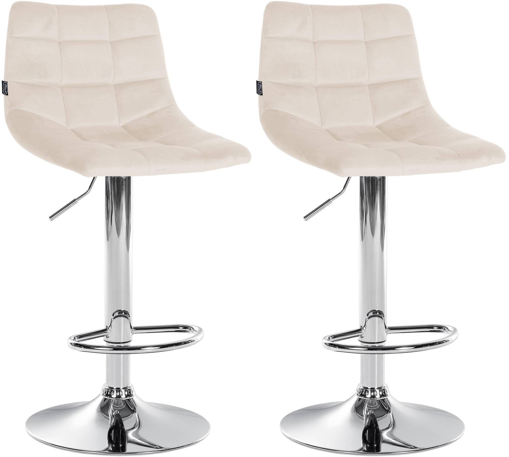 Deluke Barhocker Creme 43x87x46.5 cm