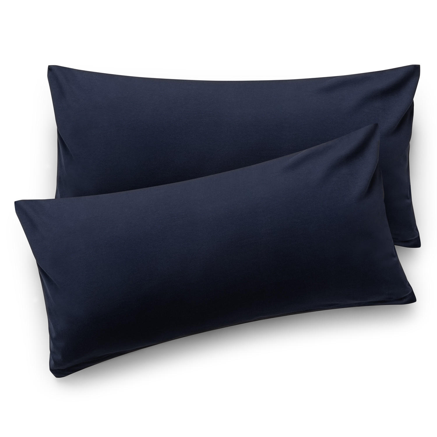 KISSENBEZUG Agneta 40/40 cm, 2er-Set, 100% Baumwolle, Dunkelblau - Dunkelblau, Textil (80/40cm) - Blumtal