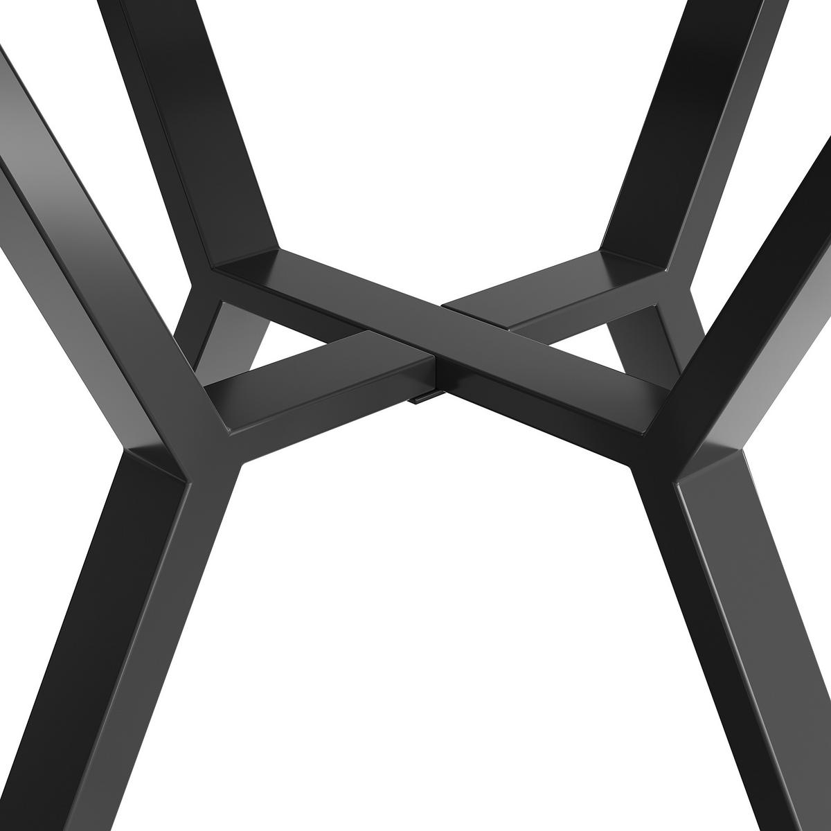 ESSTISCH 50/50/75 cm, Schwarz/Weiß - Schwarz, Holzwerkstoff (50/50/75cm)