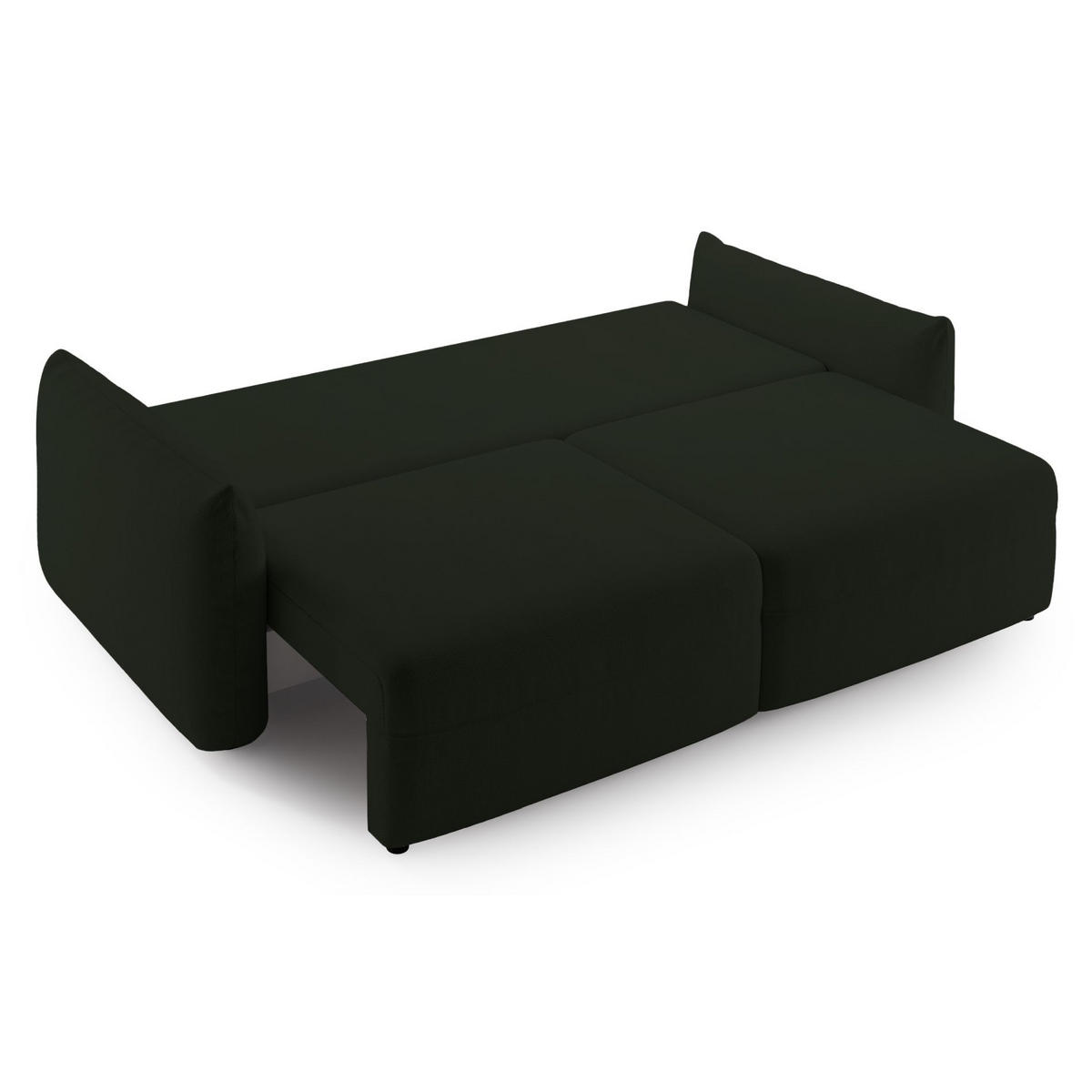 SCHLAFSOFA Theolla Grün - Schwarz/Grün, Textil/Metall (248/97/111cm) - Selsey