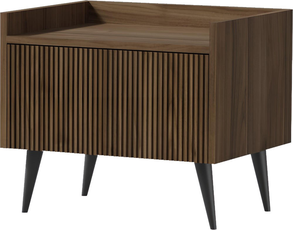 WFL Group Nachttisch Walnuss 52x45x41 cm