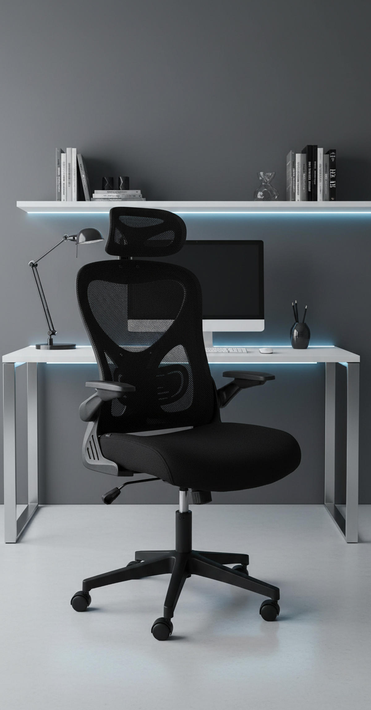 BÜROSTUHL Aeronix schwarz - Schwarz, Kunststoff/Metall (57/125/66cm) - TPFLiving