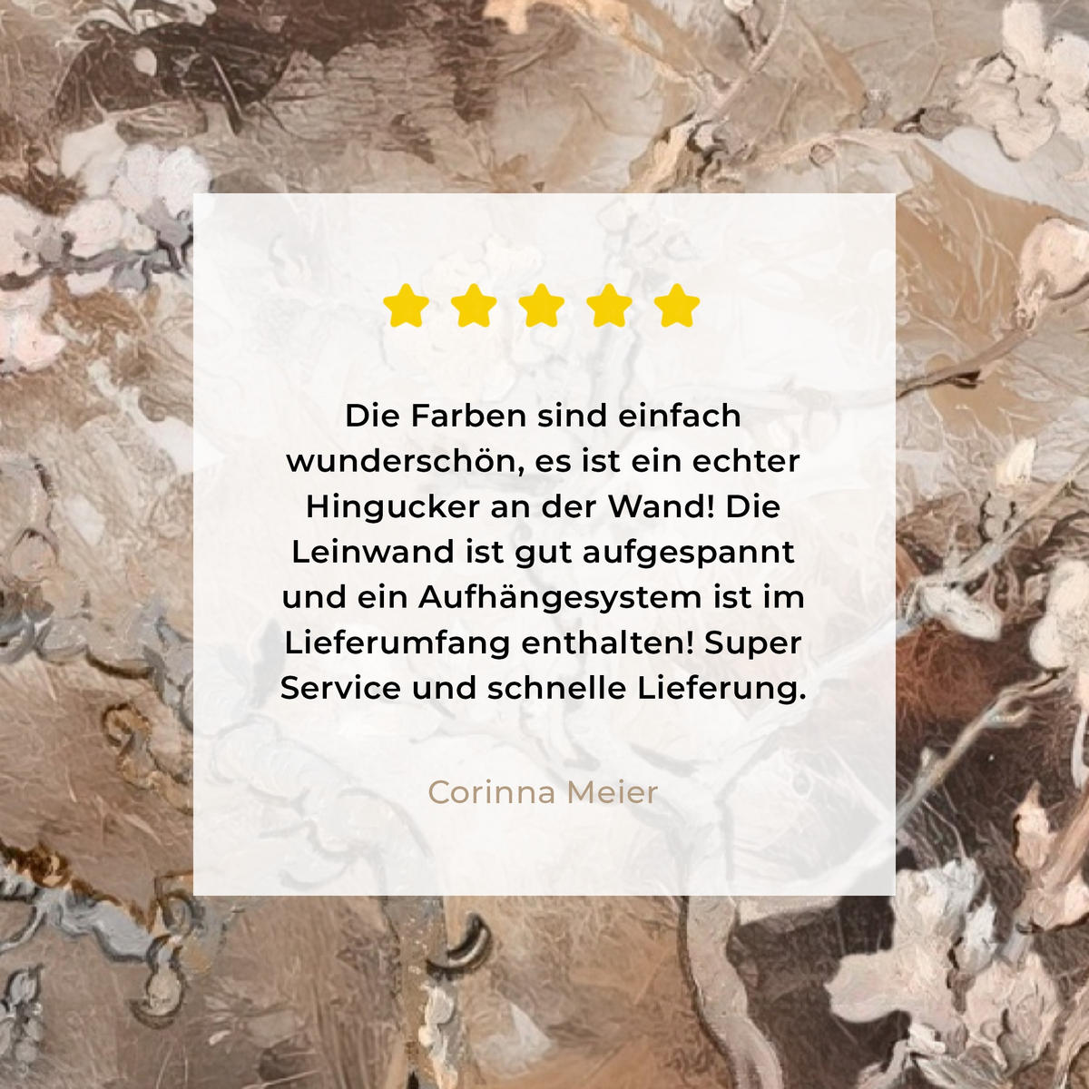 LEINWANDBILD Mandelblüte - Kunst - Van Gogh - Beige - Abstrakt 80x120 cm - Braun, Textil (80/120cm) - MuchoWow