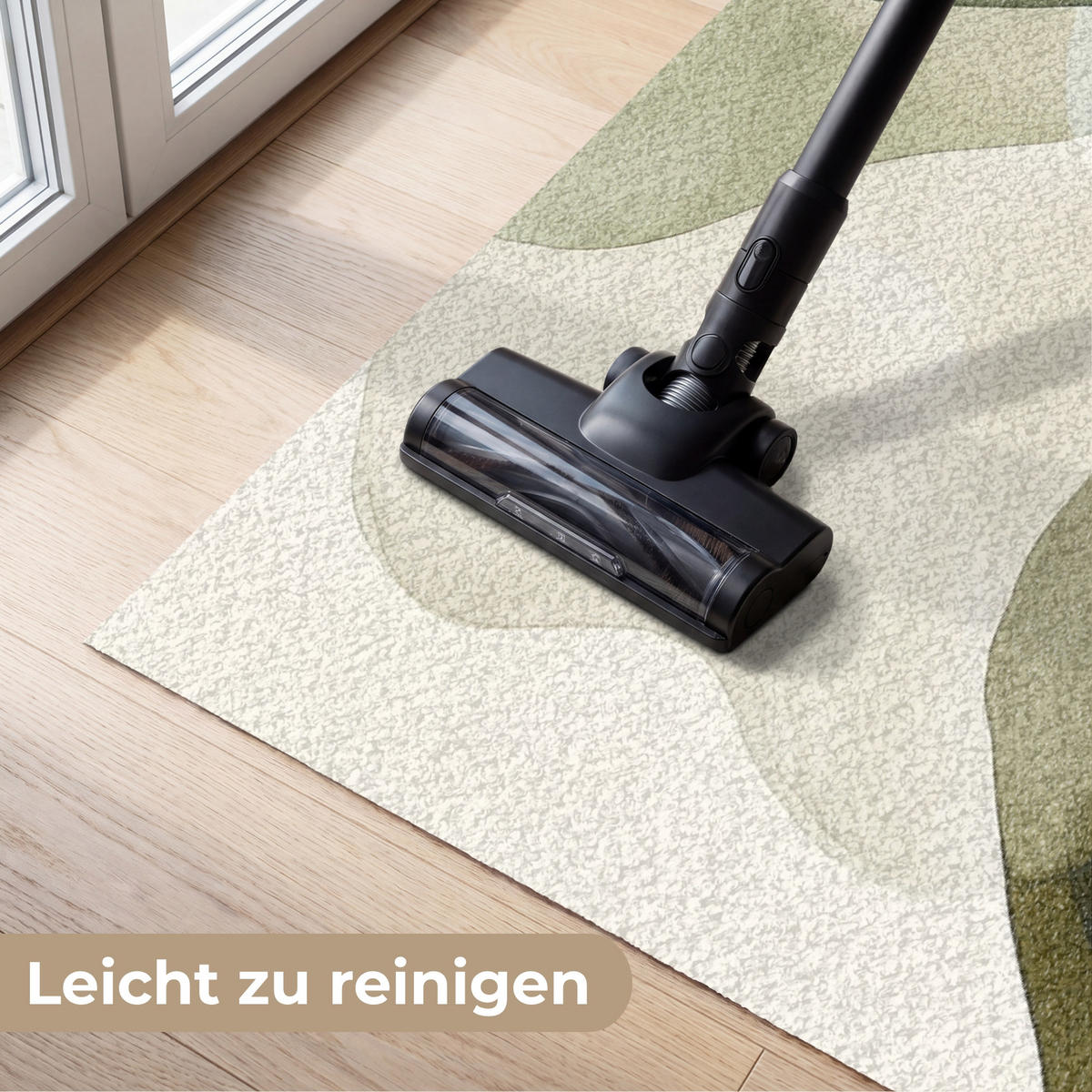 FUSSMATTE Japandi - Abstrakt - Grün Schmutzfangmatte 180x120 cm - Multicolor, Kunststoff (180/120cm) - MuchoWow