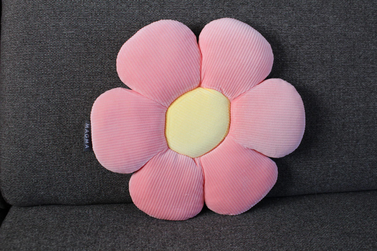 FORMKISSEN klein Blume MINNIE - Rosa, Textil (30cm) - Magma Heimtexx