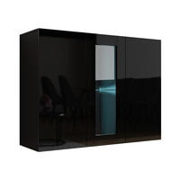 KOMMODE Vigo mit RGB LED Beleuchtung - Schwarz Hochglanz/Schwarz, Holzwerkstoff (120/90/38cm) - MIRJAN24